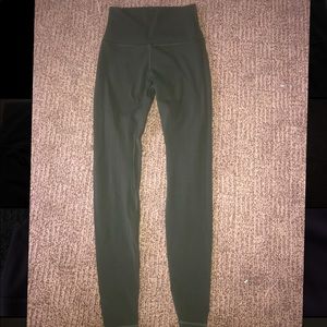 Hunter green 28’ Lululemon Align leggings